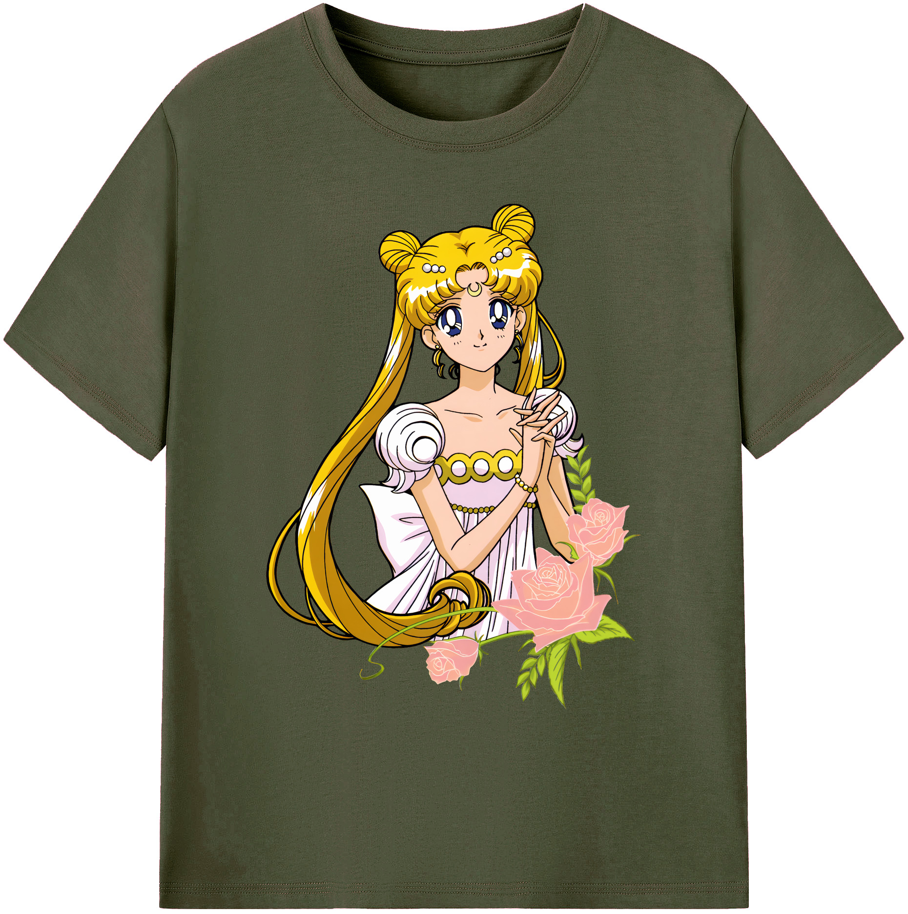 （画像用） 美少女戦士セーラームーン 愛野 美奈子 あいの みなこ Sailor Moon Aino Minako 綿100％ メンズ半袖Tシャツ｜肌触りやわらか＆通気性